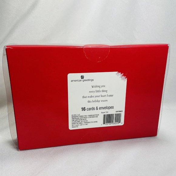 16 Winter Camper Cat Wonder Holiday Season Cards & Envelopes American Greetings - Picture 6 of 6